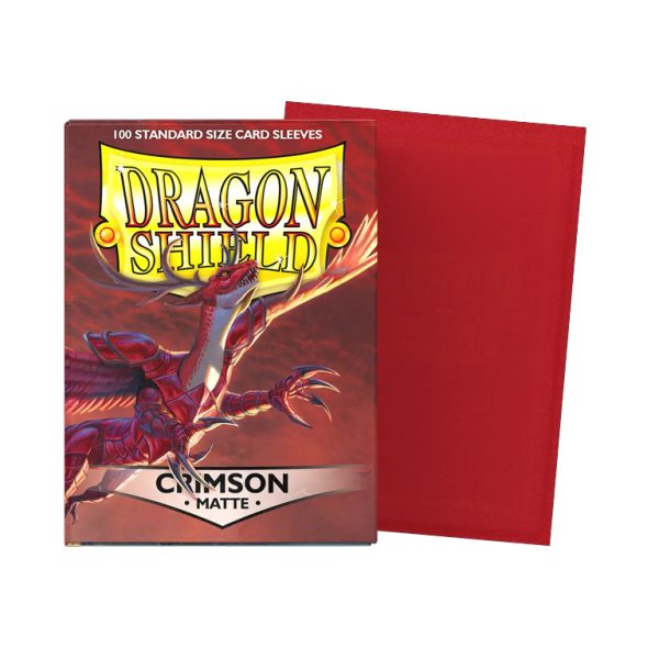 Dragon Shield 100ct Standard Size Matte Crimson