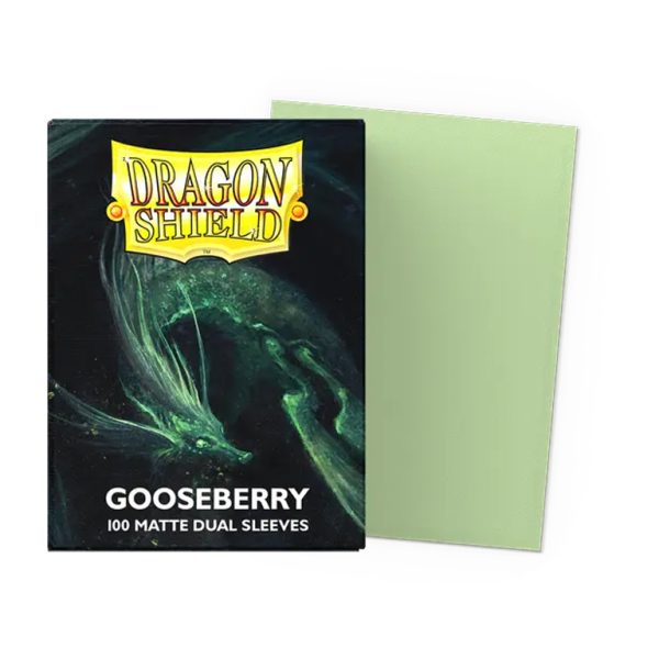 Dragon Shield 100ct Standard Size Matte Dual Gooseberry
