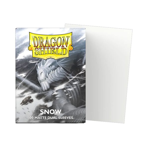 Dragon Shield 100ct Standard Size Matte Dual Snow