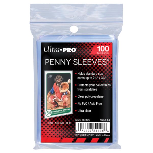 Ultra PRO 2.5" x 3.5" 100ct Soft Trading Card Penny Sleeves