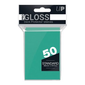 Ultra PRO Gloss Standard Deck Protector Sleeves Aqua