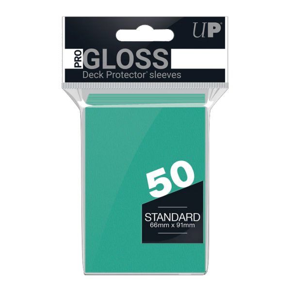 Ultra PRO Gloss Standard Deck Protector Sleeves Aqua