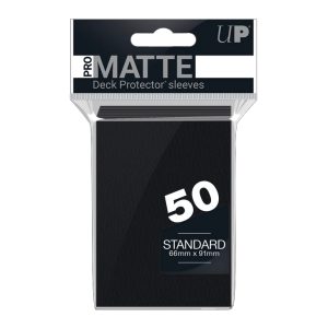 Pro Matte Black Ultra PRO Matte Standard Deck Protector Sleeves Black