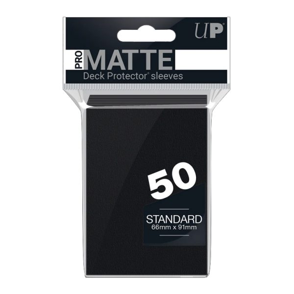 Ultra PRO Matte Standard Deck Protector Sleeves Black