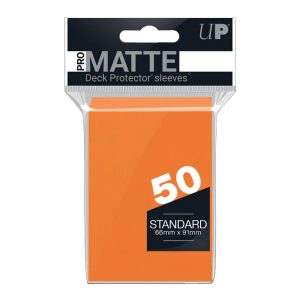 Ultra PRO Matte Standard Deck Protector Sleeves Orange