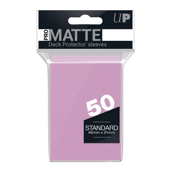 Ultra PRO Matte Standard Deck Protector Sleeves Pink