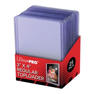 toploader Ultra PRO 3″ x 4″ Clear Regular Toploaders (25ct) for Standard Size Cards