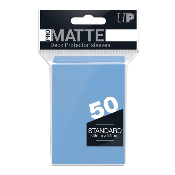 Pro Matte Light Blue Ultra PRO Matte Standard Deck Protector Sleeves Light Blue